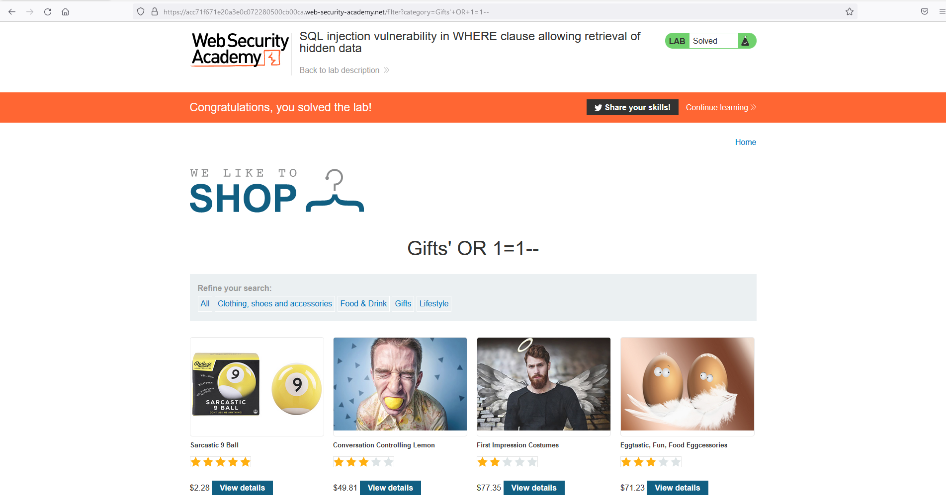  portswigger sql injection lab z mleri part 1 cyber security blog